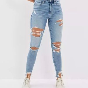 AE Real Good Upcycled Ne(x)t Level Ripped High-Waisted Jegging